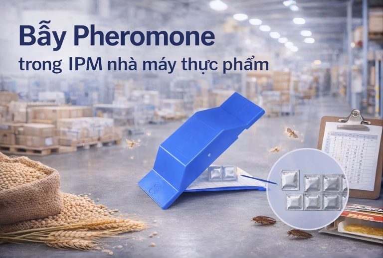 Bẫy Pheromone trong IPM nhà máy thực phẩm